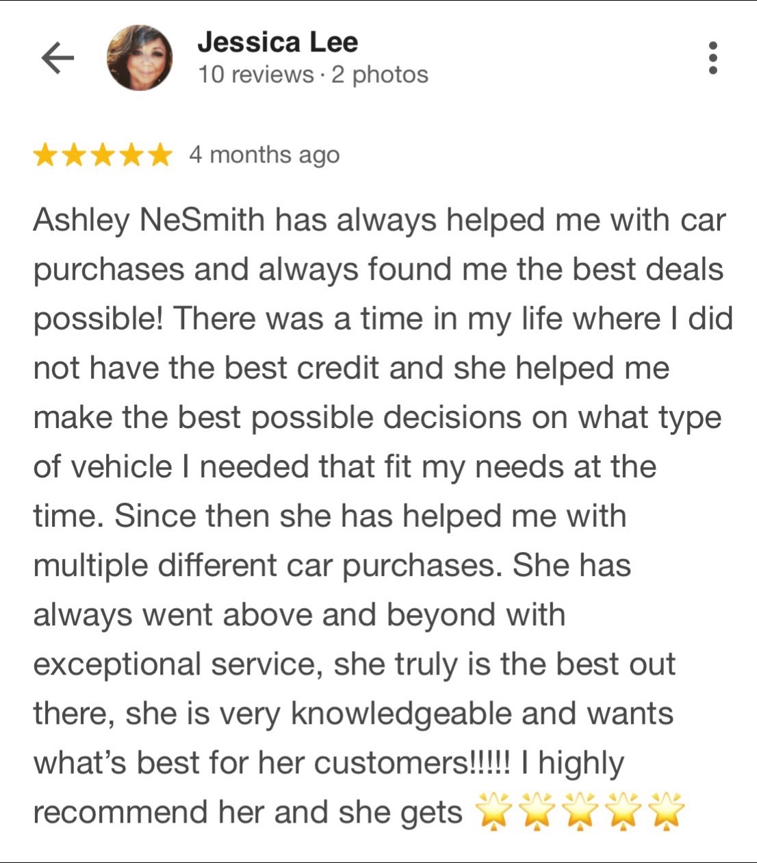 Customer review